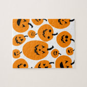Halloween Jack o Lantern Pumpkin Pattern Legpuzzel (Horizontaal)