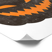 Halloween Jack-o-lantern Pumpkin Poster (Hoek)