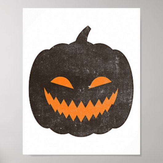 Halloween Jack-o-lantern Pumpkin Poster (Voorkant)