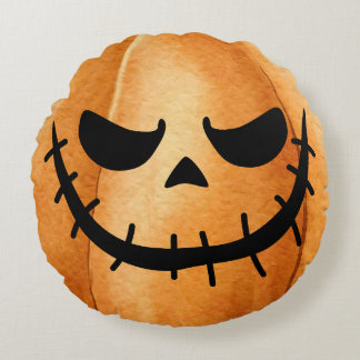 Halloween Jack-O-Lantern Pumpkin Rond Kussen