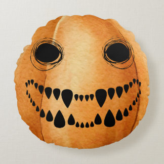 Halloween Jack-O-Lantern Pumpkin Rond Kussen