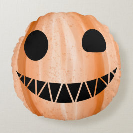 Halloween Jack-O-Lantern Pumpkin Rond Kussen