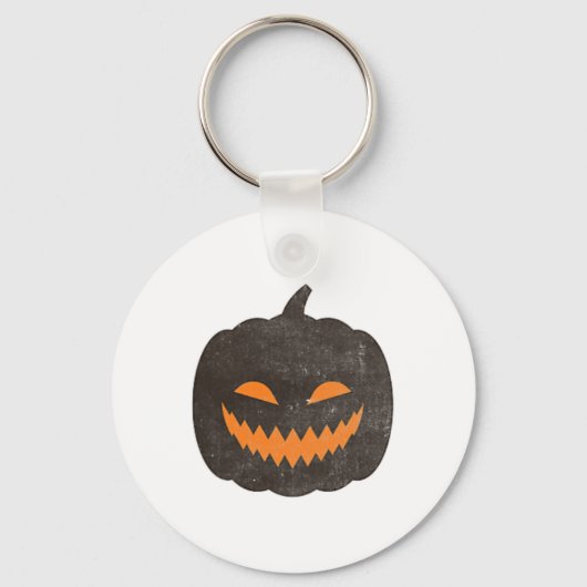 Halloween Jack-o-lantern Pumpkin Sleutelhanger (Voorkant)