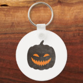 Halloween Jack-o-lantern Pumpkin Sleutelhanger (Voorkant)