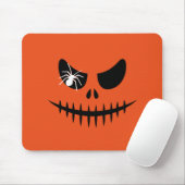 Halloween Jack O Lantern Pumpkin Stitched Mouth Muismat (Met muis)