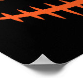 Halloween Jack O Lantern Pumpkin Stitched Mouth Poster (Hoek)