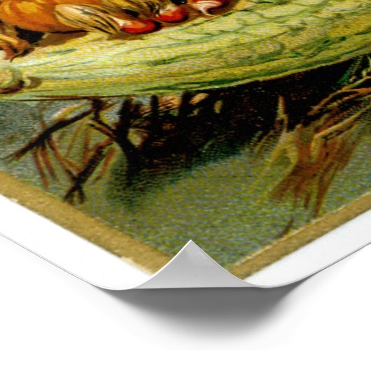 Halloween Jack-o-Lantern Pumpkin Trio Poster (Hoek)