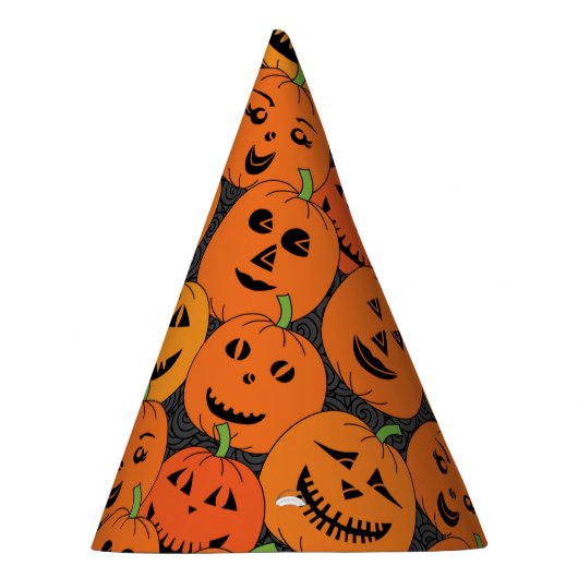 Halloween Jack-o'-lantern Pumpkins Feesthoedjes (Rechts)