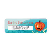 Halloween Jack O' Lantern Return Address Label (Voorkant)