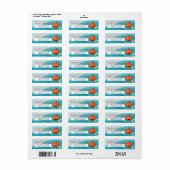 Halloween Jack O' Lantern Return Address Label (Full Sheet)