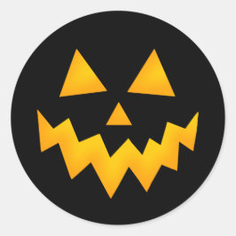 Halloween Jack o Lantern Ronde Sticker
