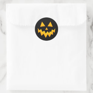Halloween Jack o Lantern Ronde Sticker