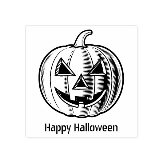 Halloween Jack-o'-lantern Rubberstempel (Afrduk)