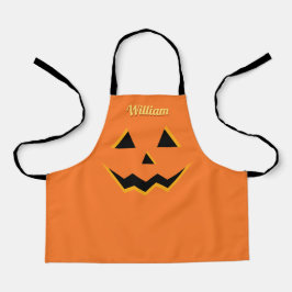 Halloween Jack O' Lantern Schattigee Pompoen voor  Schort