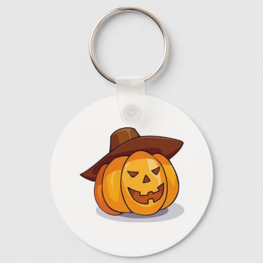 Halloween Jack-O-Lantern Sleutelhanger (Voorkant)