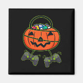 Halloween Jack O Lantern Snoep Mand Controllers Magneet (Voorkant)