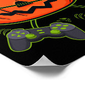 Halloween Jack O Lantern Snoep Mand Controllers Poster (Hoek)
