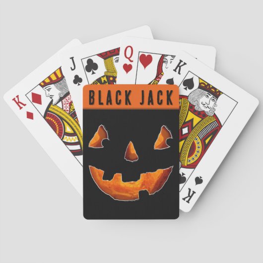 Halloween Jack-o'-lantern Speelkaarten (Achterkant)