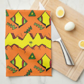 Halloween Jack-O-Lantern & Spider Kitchen Towel Theedoek (Quarter Fold)
