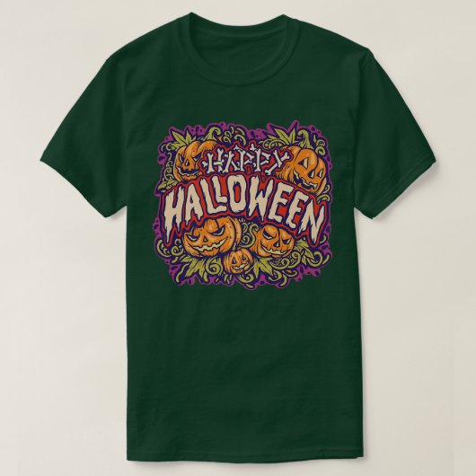 Halloween Jack O Lantern Spooky Pumpkin T-shirt (Design voorkant)