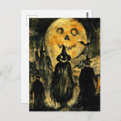 Halloween Jack O Lantern Spooky Seizoen Briefkaart (Voorkant / Achterkant)
