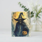 Halloween Jack O Lantern Spooky Seizoen Briefkaart (Staand voorkant)