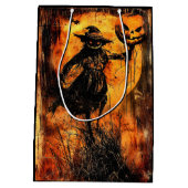 Halloween Jack O Lantern Spooky Seizoen Medium Cadeauzakje (Achterkant)