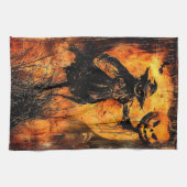 Halloween Jack O Lantern Spooky Seizoen Theedoek (Horizontaal)