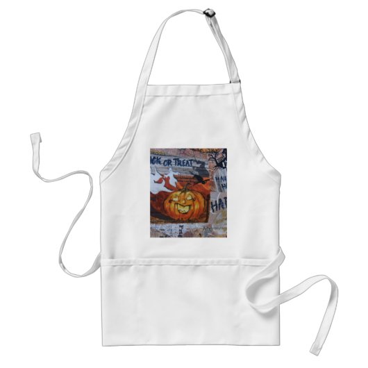 Halloween Jack O' Lantern Standaard Schort (Voorkant)
