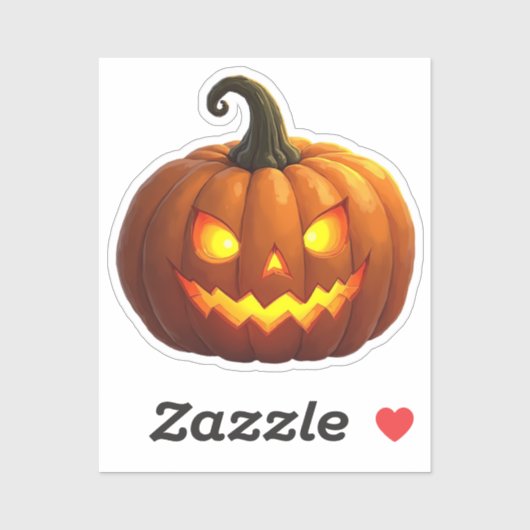 Halloween Jack O' Lantern Sticker (Vel)