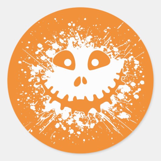 Halloween Jack-O'-Lantern Sticker (Voorkant)