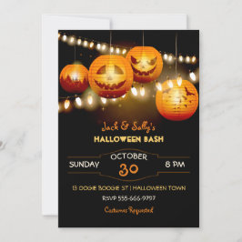 Halloween Jack O Lantern String Lights Kaart