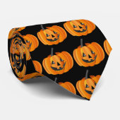 Halloween Jack-O-Lantern stropdas (Opgerold)