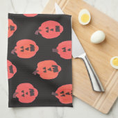 Halloween Jack o Lantern Theedoek (Quarter Fold)