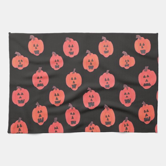 Halloween Jack o Lantern Theedoek (Horizontaal)
