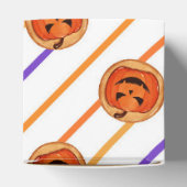 Halloween Jack-O-Lantern White Stripes Custom Bedankdoosjes (Bovenkant)