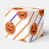 Halloween Jack-O-Lantern White Stripes Custom Bedankdoosjes (Achterkant)