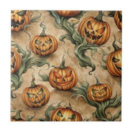  Halloween Jack-O-Lantern wijnpatroon Tegeltje