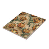  Halloween Jack-O-Lantern wijnpatroon Tegeltje (Zijkant)