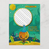 Halloween Jack o' Lantern Wizard Voeg het Lijst va Briefkaart (Voorkant)
