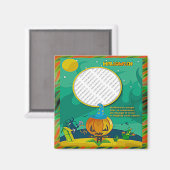 Halloween Jack o' Lantern Wizard Voeg het Lijst va Magneet (Voorkant / Achterkant)