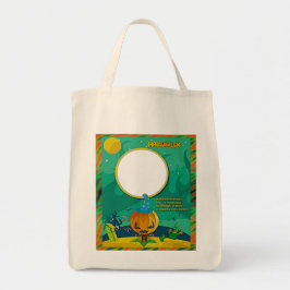 Halloween Jack o' Lantern Wizard Voeg het Lijst va Tote Bag