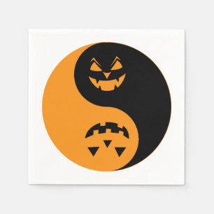 Halloween Jack o-lantern Yin Yang Servet