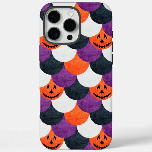 Halloween Jack-o'-Lantern Zeemeermin Schubben Patr Case-Mate iPhone Case (Achterkant)