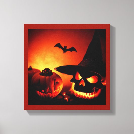 Halloween - Jack-O-Lanterns 6 Canvas Afdruk (Voorkant)