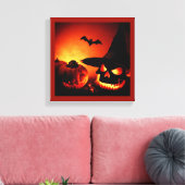 Halloween - Jack-O-Lanterns 6 Canvas Afdruk (Insitu (Woonkamer))