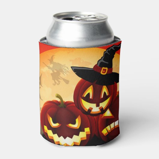 Halloween Jack-o-lanterns Blikjeskoeler (Blikje Voorkant)
