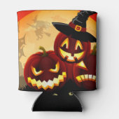 Halloween Jack-o-lanterns Blikjeskoeler (Achterkant)