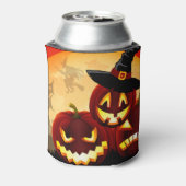 Halloween Jack-o-lanterns Blikjeskoeler (Blikje Achterkant)