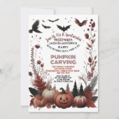 Halloween Jack O Lanterns Pumpkin Carving Party Kaart (Voorkant)